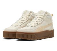 PUMA Karmen II Idol Mid WTR-Sneaker für Damen, Mattiertes elfenbeinfarbenes Segeltuch, 42 EU