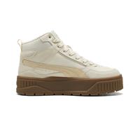 Puma Karmen II Idol Mid WTR-Sneaker für Damen, Mattiertes elfenbeinfarbenes Segeltuch, 38.5 EU
