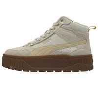 PUMA Karmen II Idol Mid WTR-Sneaker für Damen, Mattiertes elfenbeinfarbenes Segeltuch, 42 EU