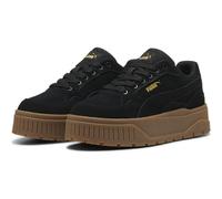 Sneaker PUMA "Karmen II Idol Suede Sneakers Damen" Gr. 38.5, schwarz (black gold) Schuhe Sneaker (41132565-38,5)