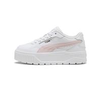 Sneaker PUMA "Karmen II Idol Sneakers Damen", Gr. 38, weiß (weiß mauve mist pink), Obermaterial: Synthetik, Kuhleder, Textil; Futter: Textil; Innensohle: Textil; Laufsohle: Gummi, Schuhe (27292466-38)