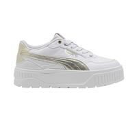 Puma - "Karmen II" Sneaker für Damen, Leder, Plattform-Absatz (Weiß/Gold) EU 40,5 / UK 7