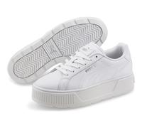 PUMA Damen Karmen L Sneakers, Puma White-Puma White-Puma Silver, 36 EU