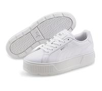 PUMA Karmen Leder Plateau Sneaker Damen PUMA white/PUMA white/PUMA silver 42