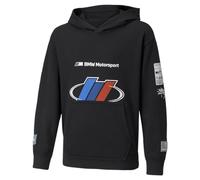 PUMA Kids Boys Bmw Mms Street Hoodie Casual Outerwear Casual - Black - Size XS