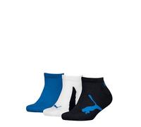 PUMA Unisex Kids 100000969 Sneaker Sock, Navy/White/Strong Blue, 31/34 (3er Pack)