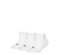 PUMA Unisex Kids 194010001 Sneaker Sock, White, 35/38 (3er Pack)