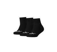 PUMA KIDS Quarter Socken Sneaker Gr. 27-38 für Mädchen und Jungen 12 Paar, Farbe:200 - black, Socken & Strümpfe:35-38