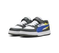 Puma Sneaker Caven III Block AC+ PS Damen Gr. 33 – Shadow Gray/Royal Sapphire/Weiß – Klettverschluss