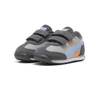Sneaker PUMA "Easy Rider Sneakers Klein Kinder", Mädchen, Gr. 21, grau (gray echo chambray blau), Obermaterial: Textil, Kuhleder, Synthetik. Futter: Textil. Innensohle: Textil. Laufsohle: Gummi, Schuh
