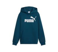 Hoodie PUMA "ESS No. 1 Logo Fleece-Hoodie Jungen", Jungen, Gr. 140, midnight petrol blau, Obermaterial: 34% Polyester, 66% Baumwolle. Kapuzenfutter: 100% Baumwolle. Rippe: 3% Elasthan, 97% Baumwolle,
