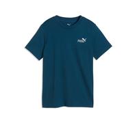 Puma Kinder Freizeit / Mode Sommer GJ T-Shirts / Tanks T-Shirts/Tanks ku.Arm Ki ESS 2 COLOR Small No 1 Logo Tee B (685779) 128 Blau