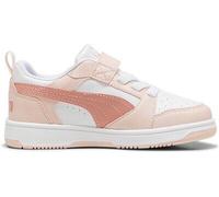 PUMA Kinder Freizeitschuhe Puma Rebound V6 Lo AC+ PS PUMA White-Island Pink-Deeva Peach - Gr. - 28