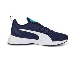 PUMA Kinder Indoorschuhe Flyer Runner Jr (192928) 37 ½ PEACOAT-PUMA WHITE-DEEP AQUA 034