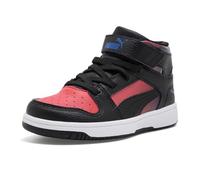 PUMA Kinder Jungen Rebound Layup Crazy Kits Schnürschuhe Casual - Blau, Puma Schwarz-festliches Blau-Puma-Rot, 1 Little Kid
