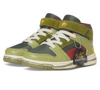 PUMA Kinder Jungen Rebound Layup Sl Jurassic World Land High Sneaker Schuhe Casual - Grün, Grün , 10.5 Little Kid