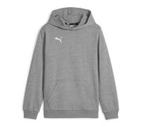 Puma Hoody Teamgoal Casuals Jr – Mittelgrau meliert/Puma Weiß – Größe 140