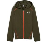 PUMA Active Sports Hoodie Full-Zip TR B, Jungen Schweiß, Dark Olive, 681808