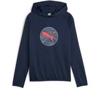 Puma Active Sports Poly Jungen Kapuzensweater, blau 152