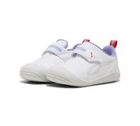 PUMA Kinder Kitten Sneakers 25, White Silver Mist Fierce Red Gray