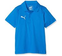 PUMA Kinder Liga Casuals Polo Jr T-Shirt, Blau (Electric Blue Lemonade-Puma White), 128