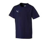 PUMA Kinder LIGA CASUALS TEE JR Shirt, Peacoat White, 116