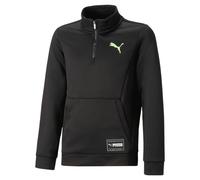 Puma Kinder Pullover FIT Quarter-Zip DK B 673194-51 176 Puma Black-Lime
