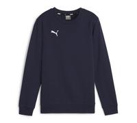 Puma Jungen Teamgoal Casuals Sweatshirt Mit Rundhalsausschnitt Strickpullover, Puma Navy-Puma White, 164 EU