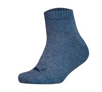 PUMA Kinder Quarter Socken, 12er Pack - Plain Quarter 12P, Logos, einfarbig Denim Blau 35-38