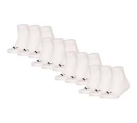 PUMA Kinder Quarter Socken, 12er Pack - Plain Quarter 12P, Logos, einfarbig 35-38 Weiß