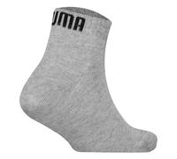 Sneakersocken PUMA "Socken Plain Quarter 12P 12er Pack", Mädchen, Gr. 39-42, bunt (schwarz, weiß, grau), Obermaterial: 71% Baumwolle CO. 14% Polyamid PA. 13% Polyester PES. 2% Elasthan EL., Socken Sne