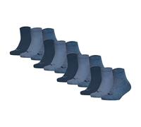 PUMA Kinder Quarter Socken, 12er Pack - Plain Quarter 12P, Logos, einfarbig Denim Blau 31-34