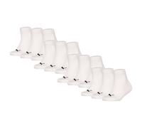 PUMA Kinder Quarter Socken, 12er Pack - Plain Quarter 12P, Logos, einfarbig Weiß / 35-38 35-38 Weiß