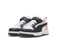 PUMA Kinder Rebound V6 Lo Sneakers 33 White Black Pink Fruit