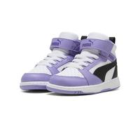 PUMA Kinder Rebound V6 Mid Sneakers 24, Team Violet Black White Purple