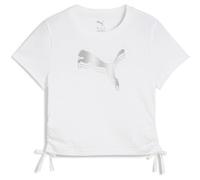 PUMA Kinder Shirt ESS METALLIC Knotted Tee G (686419) 140 PUMA White