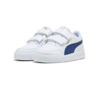 PUMA Kinder Shuffle Downtown Low Sneakers 33, White Clyde Royal Gold Blue