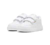 Sneaker PUMA "Shuffle Downtown Sneakers Kinder", Kinder, Gr. 25, weiß (weiß gold), Obermaterial: Textil, Synthetik. Futter: Textil. Innensohle: Textil. Laufsohle: Gummi, Schuhe Sneaker (23189705-25) w