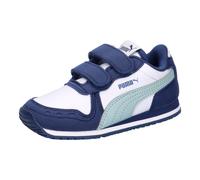 PUMA Unisex Baby Cabana Racer SL 20 V INF Sneaker, White-Fresh Water-Blue Jewel, 37.5 EU Child, Puma Weißes Süßwasser-blaues Schmuckstück, 21 EU