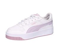 Sneaker PUMA "CARINA STREET BEACH FLORALS JR", Gr. 38, puma weiß, lila frost, rose mauve, Synthetik, sportlich, Schuhe (73490121-38) puma weiß, lila frost, rose mauve