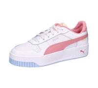 Sneaker PUMA "Carina Street Sneakers Mädchen", Kinder, Gr. 38.5, weiß pinkscape silber pink metallic, Obermaterial: Leder, Synthetik; Futter: Synthetik, Textil; Innensohle: Textil; Laufsohle: Gummi, S