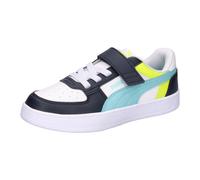 Puma Unisex Kinder Caven 2.0 Block Ac+ Ps Sneaker, Puma White Safe Lake New Navy, 30 EU