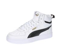 PUMA Unisex Kinder Caven 2.0 Mid Jr Sneaker, Puma White Puma Black Gold, 38.5 EU