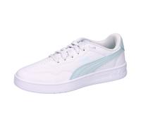Sneaker PUMA "COURT LALLY JR", Gr. 37,5, puma weiß, sea glass, Synthetik, sportlich, Schuhe (64533349-37,5) puma weiß, sea glass