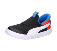 PUMA Sneaker Courtflex v3 SlipTech Inf Kinder Jungen Schwarz/Weiß/Rot Größe 23 EU