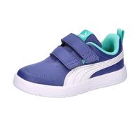 PUMA COURTFLEX V3 V PS Sneaker, Blue Crystal White-Aquatic, 32 EU