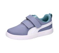 PUMA Courtflex V3 Sneaker mit Klettverschluss Kinder 17 - gray sky/puma white/baltic sea blue 33