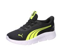 Slip-On Sneaker PUMA "FLEXFOCUS SLIPTECH PS", Mädchen, Gr. 32, schwarz (lime squeeze, puma schwarz, puma weiß), Textil, Schuhe, SLIPTECH™ Technologie: praktisches Anziehen ohne Hände (66174013-32) lim