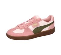 Sneaker PUMA "PALERMO JR", Jungen, Gr. 37, jasmine flower, puma olive, Leder, unifarben, Schuhe Sneaker, niedrige Schuhhöhe, mit Schnürung, nicht herausnehmbare Innensohle (69149000-37) jasmine flower