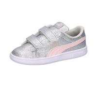 PUMA Baby-Mädchen Smash 3.0 Glitz Glam V INF Sneaker, Glacial Gray-Frosty PINK, 23 EU